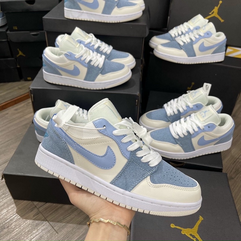 GIÀY JD1 LOW BLU SUEDE WHITE SC