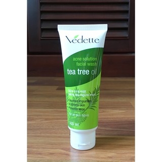 SỮA RỬA MẶT SÁNG DA NGỪA MỤN TINH CHẤT TRÀM TRÀ VEDETTE 100ML