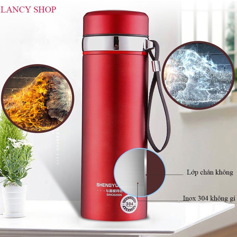 Bình - Ly Giữ Nhiệt Inox Nóng - Lạnh Dung Tích 800ml - 100ml  VT268