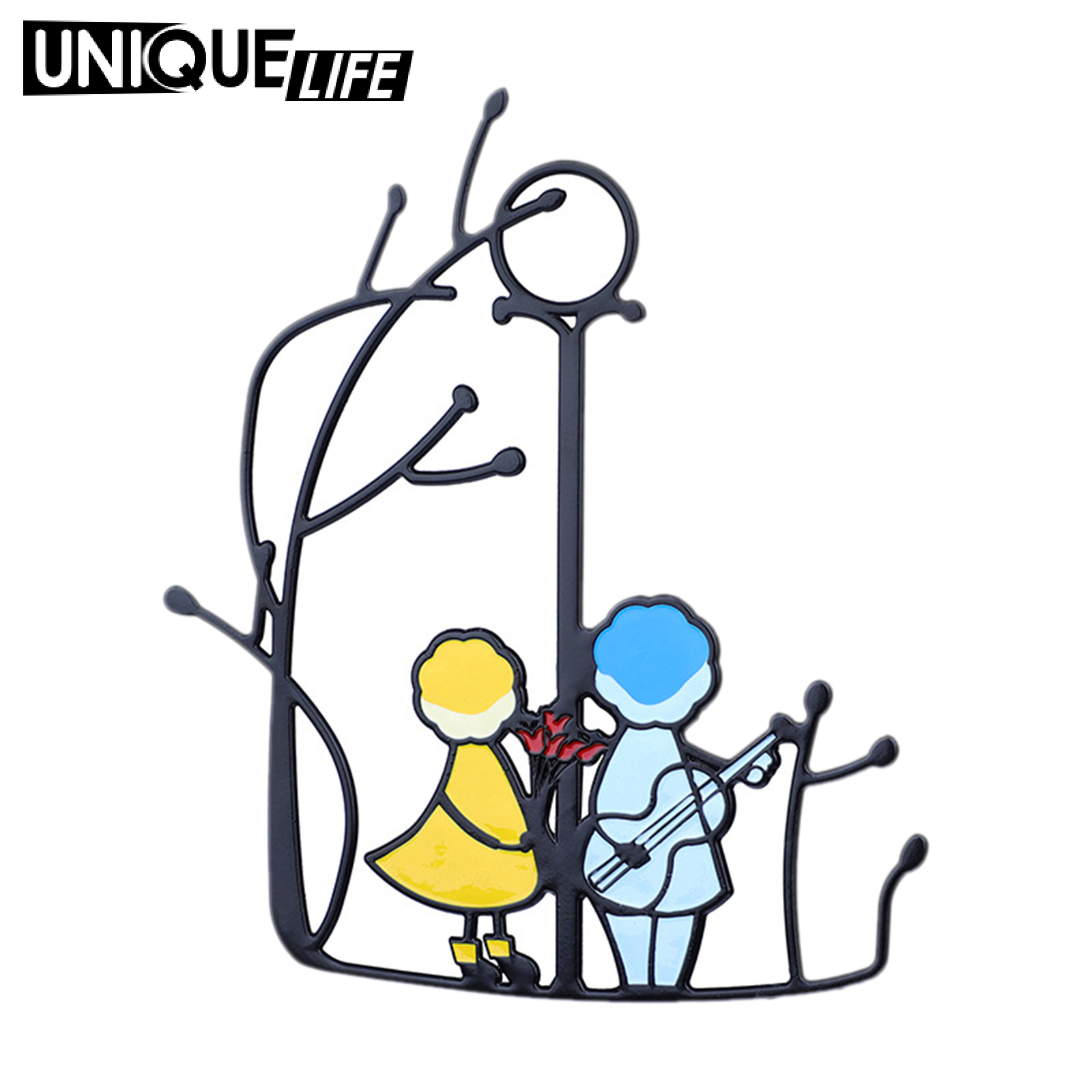 [Unique Life]Stained Glass Sun Catcher A Lovely Gift for Your Family, Full of love Pattern Design