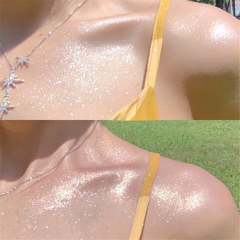 Bảng phấn bắt sáng/ tạo khối Hojo 3 màu tông nhũ trang điểm cho nữ