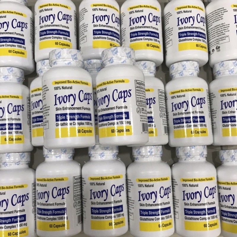Viên Uống Ivory Caps Triple Strength Formula 1500mg 60 viên của Mỹ bổ sung Glutathione