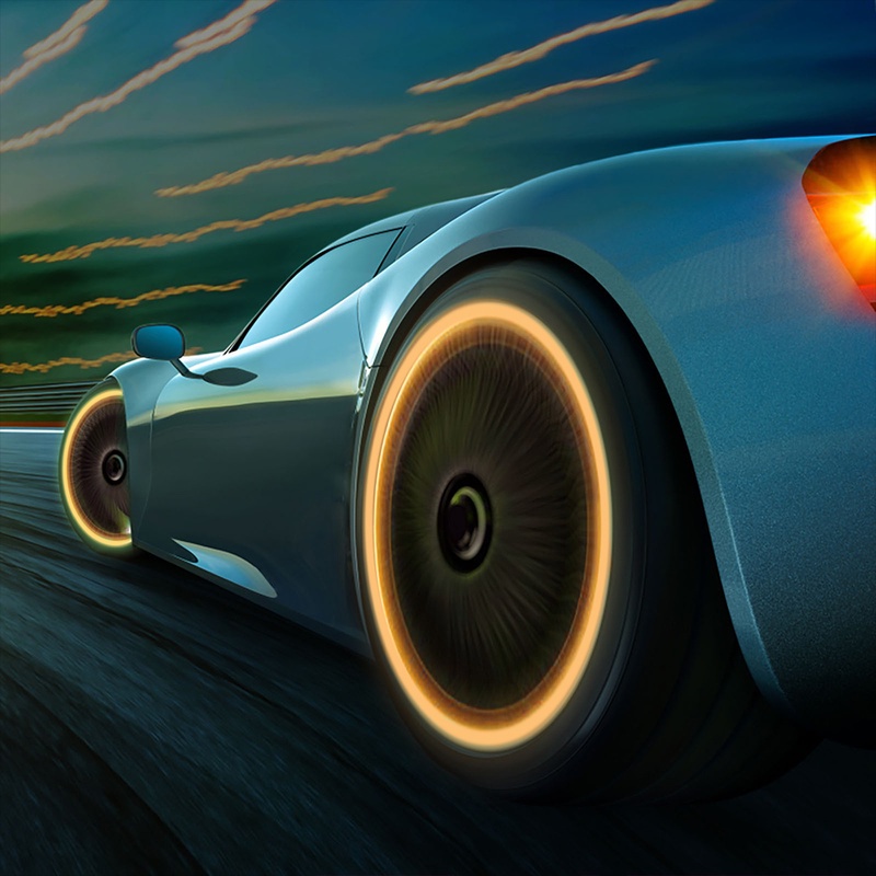 Nắp Van Bánh Xe Hơi/Xe Máy Mini Dạ Quang Độc Đáo