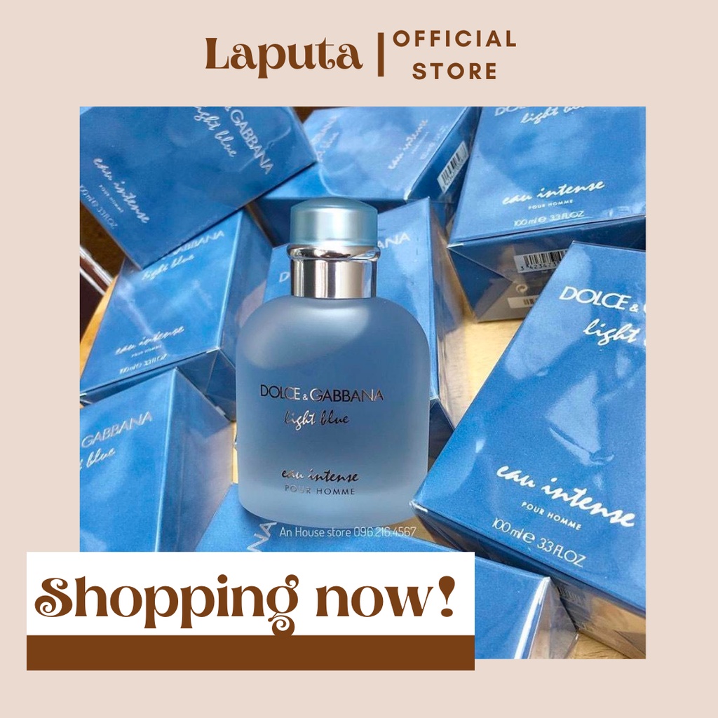Nước hoa Nam D&G Light Blue Eau Intense Pour Homme, Mẫu thử 5,10ml