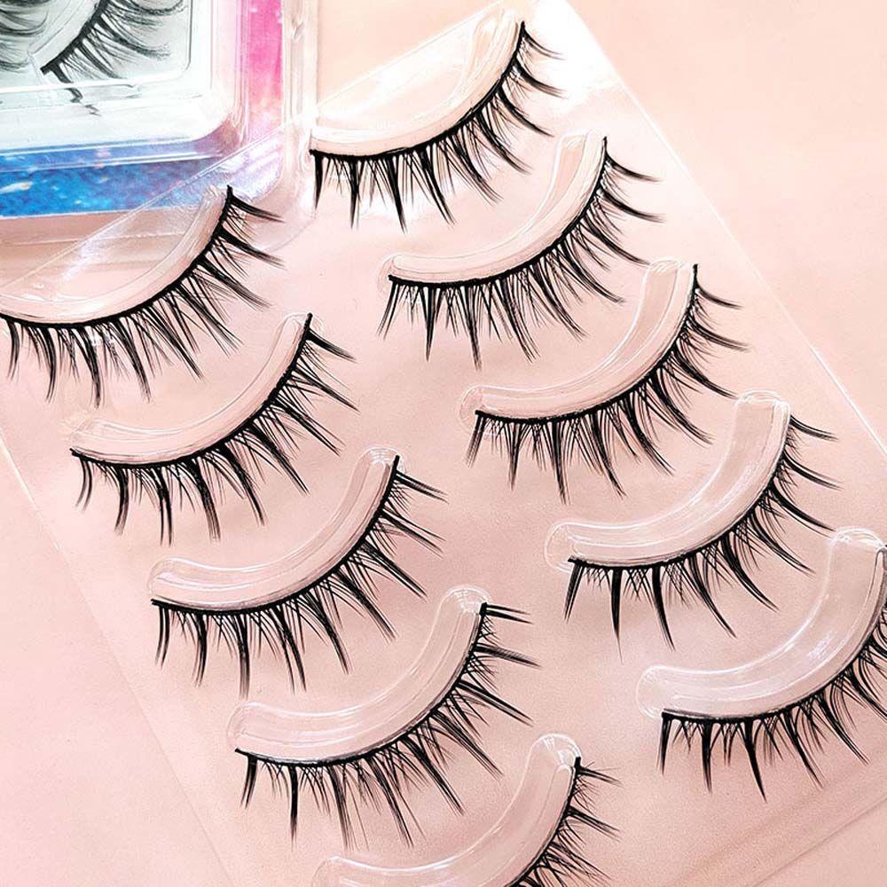 OCEANMAP Set 5 Cặp Lông Mi Giả Dày Dặn Trang Điểm Cho Nữ