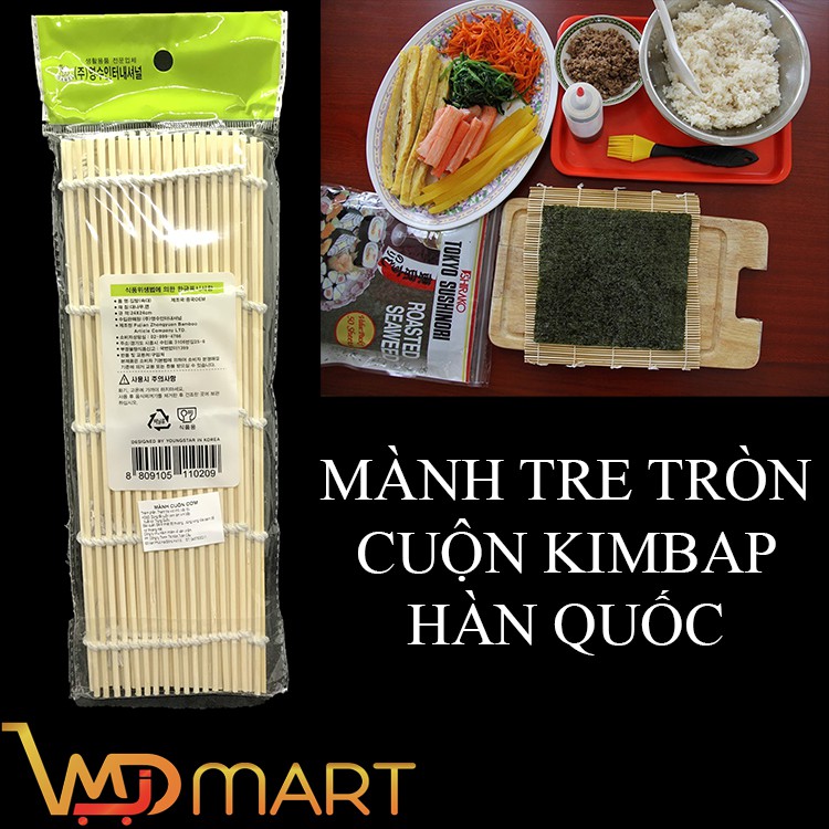 Mành tre làm cơm cuộn Kimbap Hàn Quốc