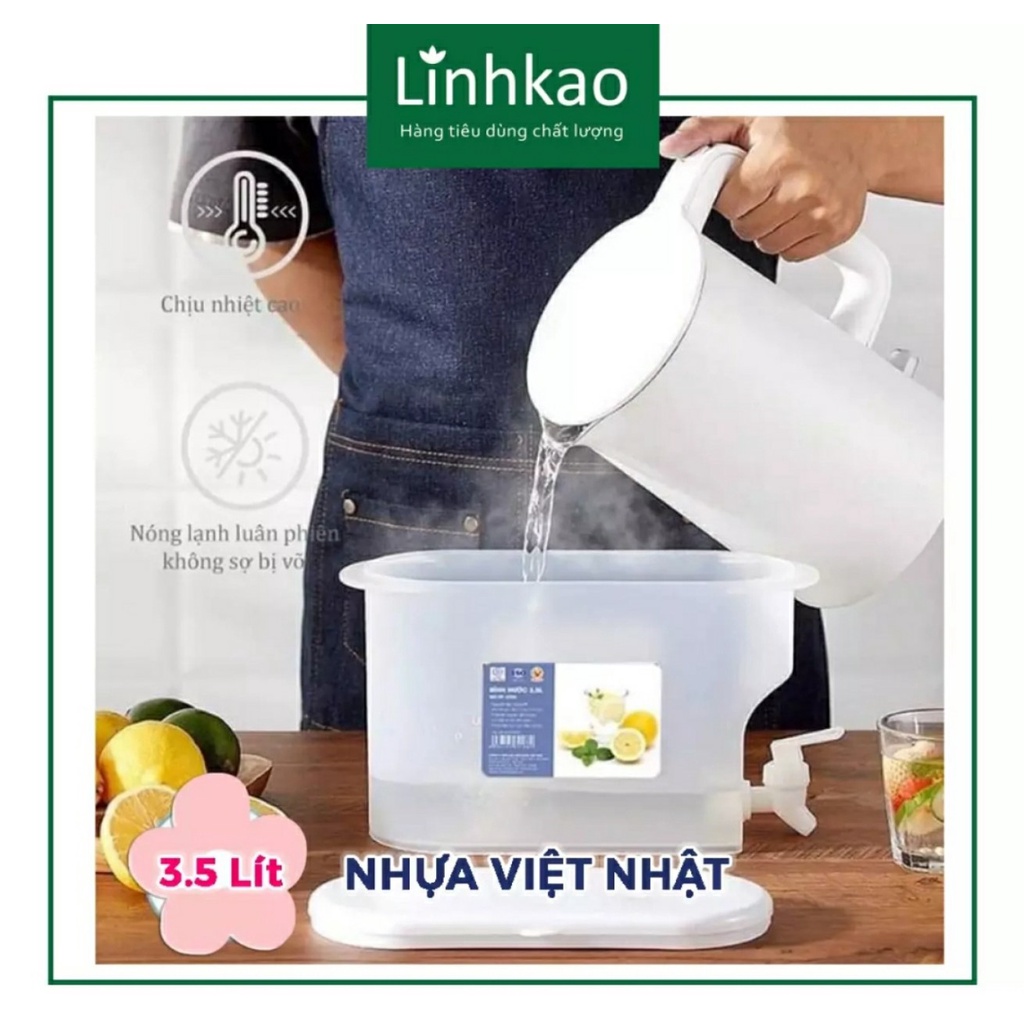 Bình nước có vòi 3500 ml hàng Việt Nhật cao cấp