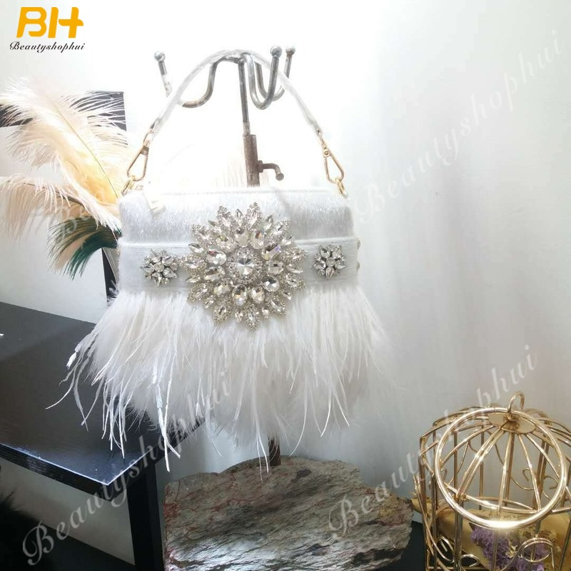 Túi Xách Lông Tua Rua Thời Trang Dành Cho Nữ 2022