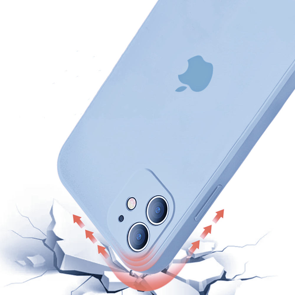 ốp lưng iPhone XR X Xs Max 11 Pro Max vỏ điện thoại silicone đầy màu sắc hình vuông | BigBuy360 - bigbuy360.vn