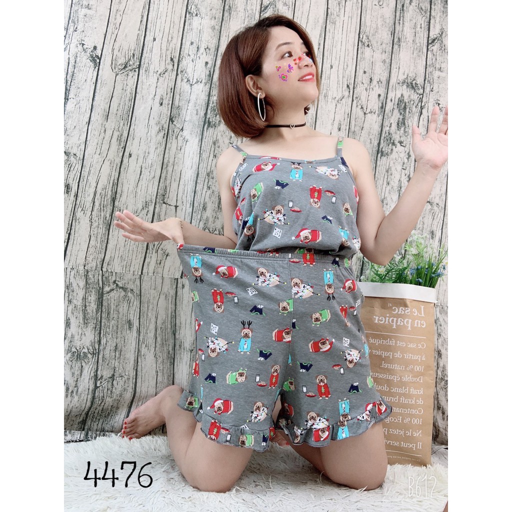 4476 Đồ bộ đùi 2 d ây short BIG SIZE quần bèo họa tiết Chó ss.2d | WebRaoVat - webraovat.net.vn