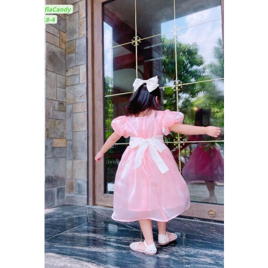 Đầm váy công chúa cao cấp xòe rộng voan tơ mềm mại và thoáng mát haivanco cho bé  10 đến 40 kg đi học đi chơi đều đẹp