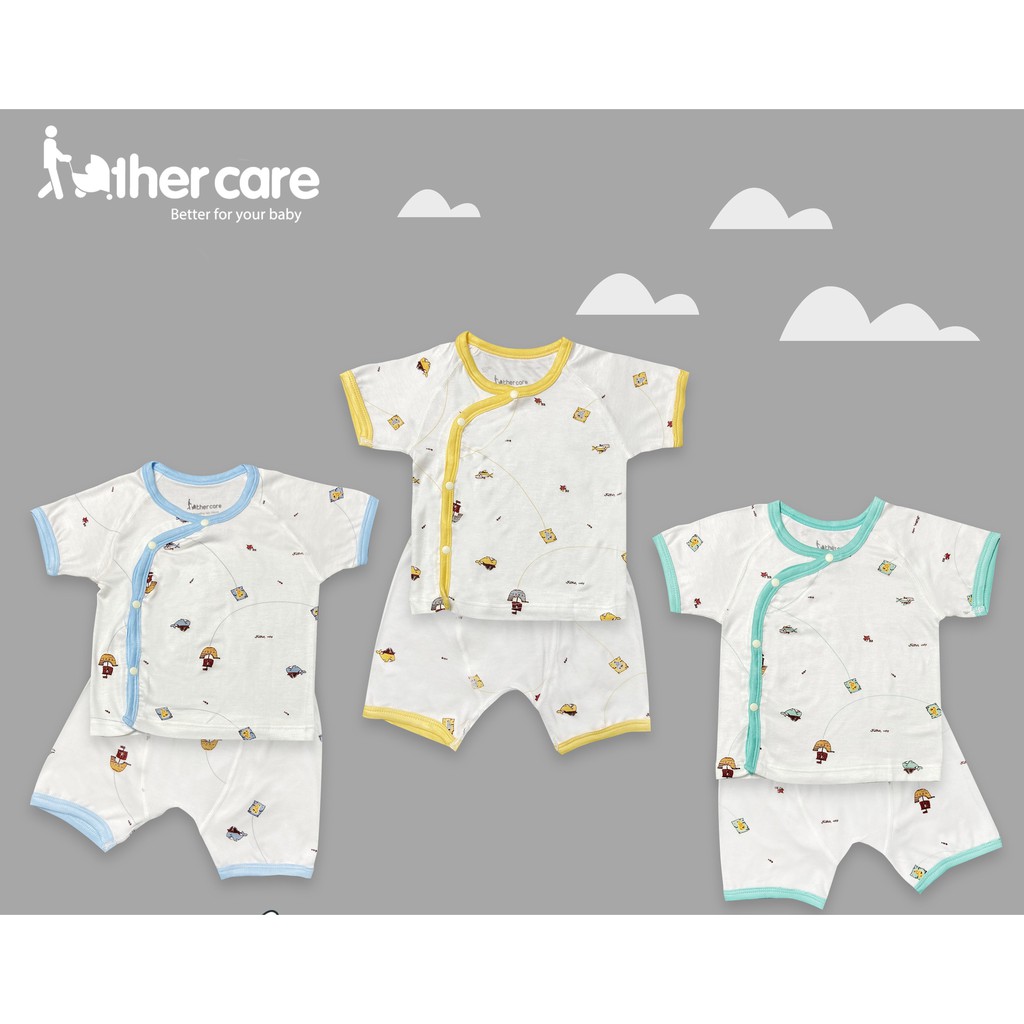 Bộ Quần áo sơ sinh FatherCare Cài lệch CT - Hải tặc FC927