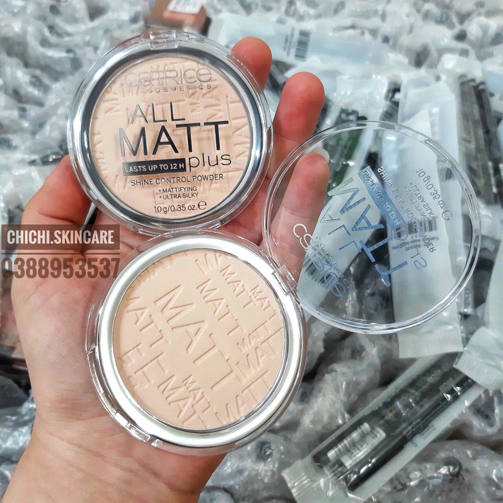 Phấn Catrice All Matt Plus Shine Control Powder 10g #010 Transparent