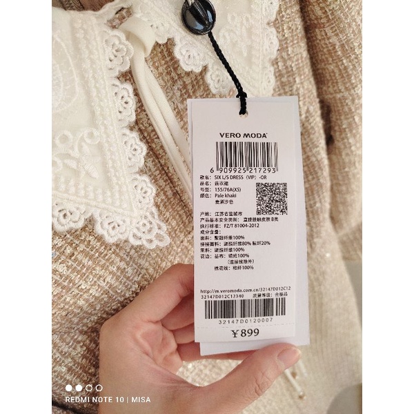 ẢNH THẬT, Váy dạ tweed Vero Moda chính hãng sale.