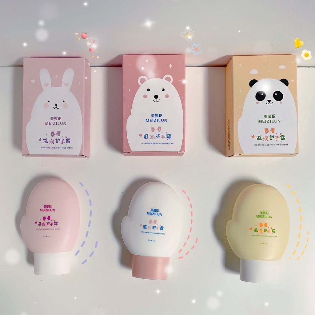 Kem dưỡng ẩm làm trắng da tay hình găng tay dễ thương nhỏ gọn 60g