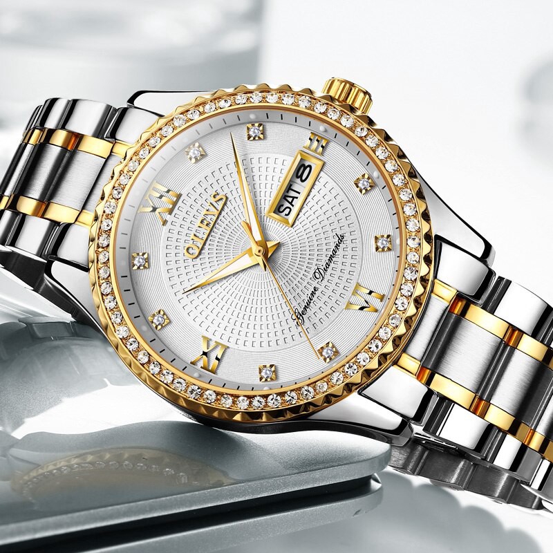 Đồng Hồ Đeo Tay OLEVS 6618 Chống Nước Phong Cách Doanh Nhân Sang Trọng Hiển Thị Lịch Cho Nam | BigBuy360 - bigbuy360.vn