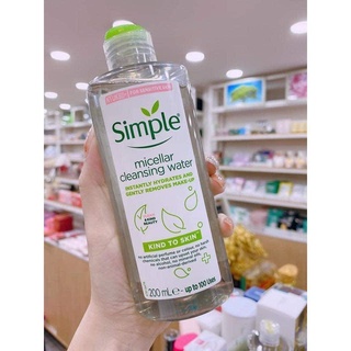 Combo tẩy trang simple và sữa rửa mặt simple