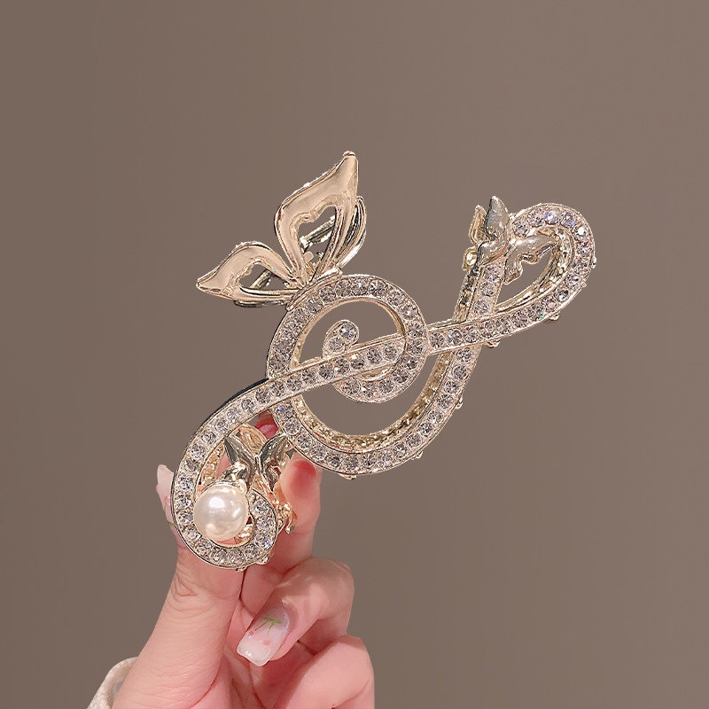 Kẹp tóc Haimeikang hoa tulip đính ngọc trai thời trang cho nữ