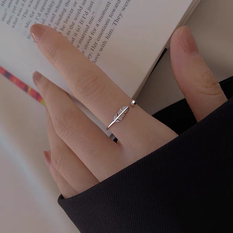Nhẫn Bạc Dreamsilver Lông Vũ Freesize NT020