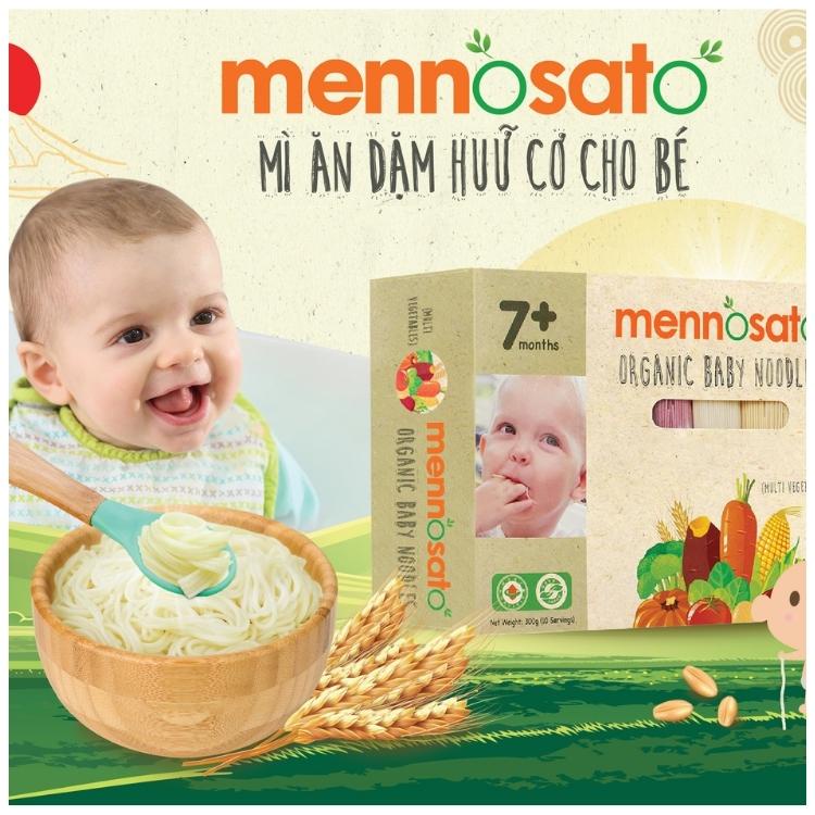 Mì Ăn Dặm Rau Củ Hữu Cơ Menosato Cho Bé Nhiều Vị