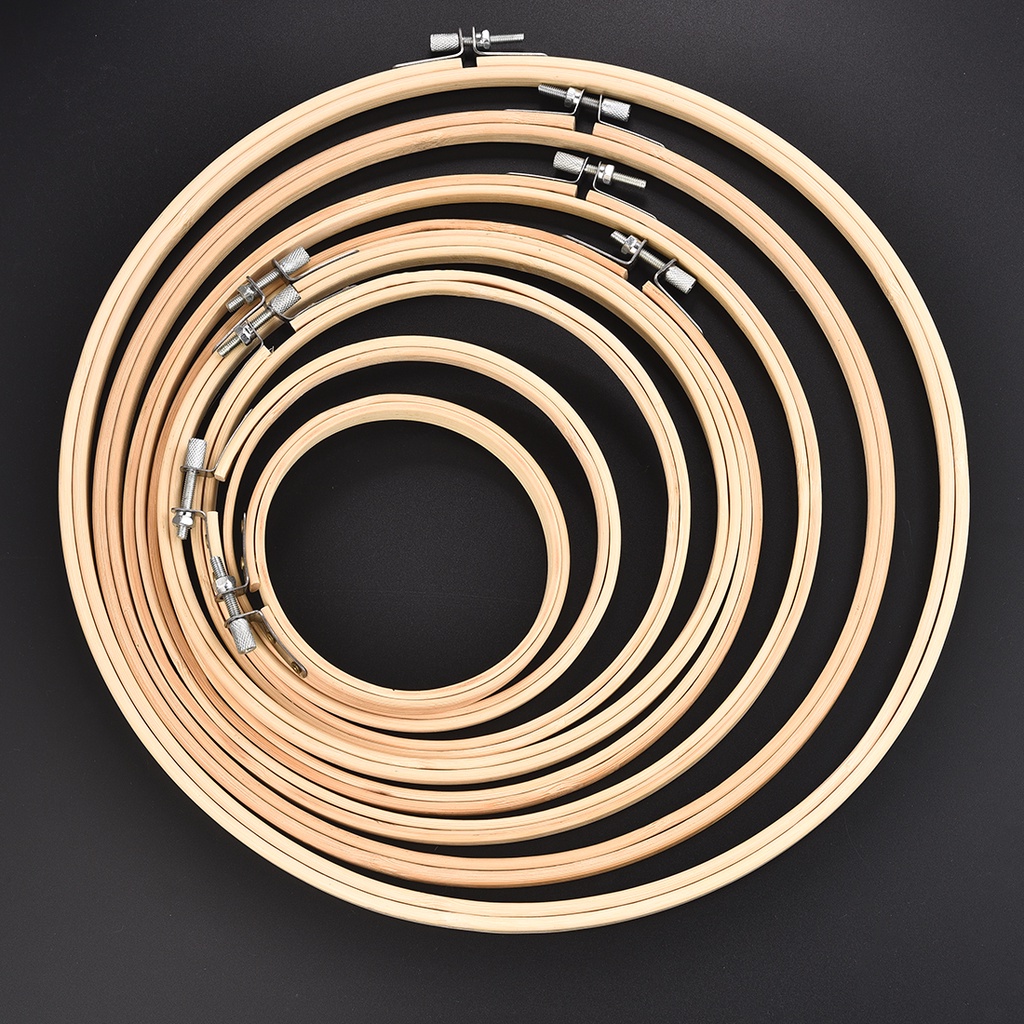 10-24cm Tre thêu băng gạc vòng gỗ cho DIY tay may thêu hàng thủ công mỹ nghệ