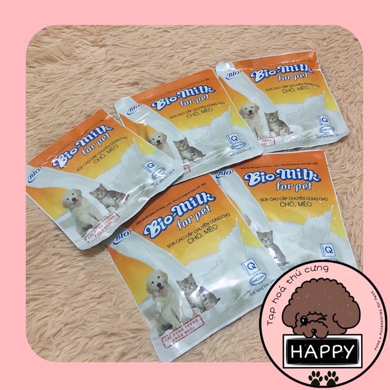 Sữa bột Bio-milk cao cấp chuyên dùng cho thú cưng / Sữa Biomilk cho chó mèo con gói 100g [Ảnh thật][Có sẵn]