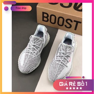 Giày thể thao yz 350 v2 màu Xám kẻ vạch Trắng hot hit   hàng đẹp, loại cao cấp dành cho nam và nữ, freeship toàn quốc đẹ