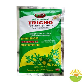 Phân vi sinh vật Trichoderma 500g, nấm Trichoderma, men ủ, phòng ngừa hiệu quả bệnh vàng lá, thối rễ…
