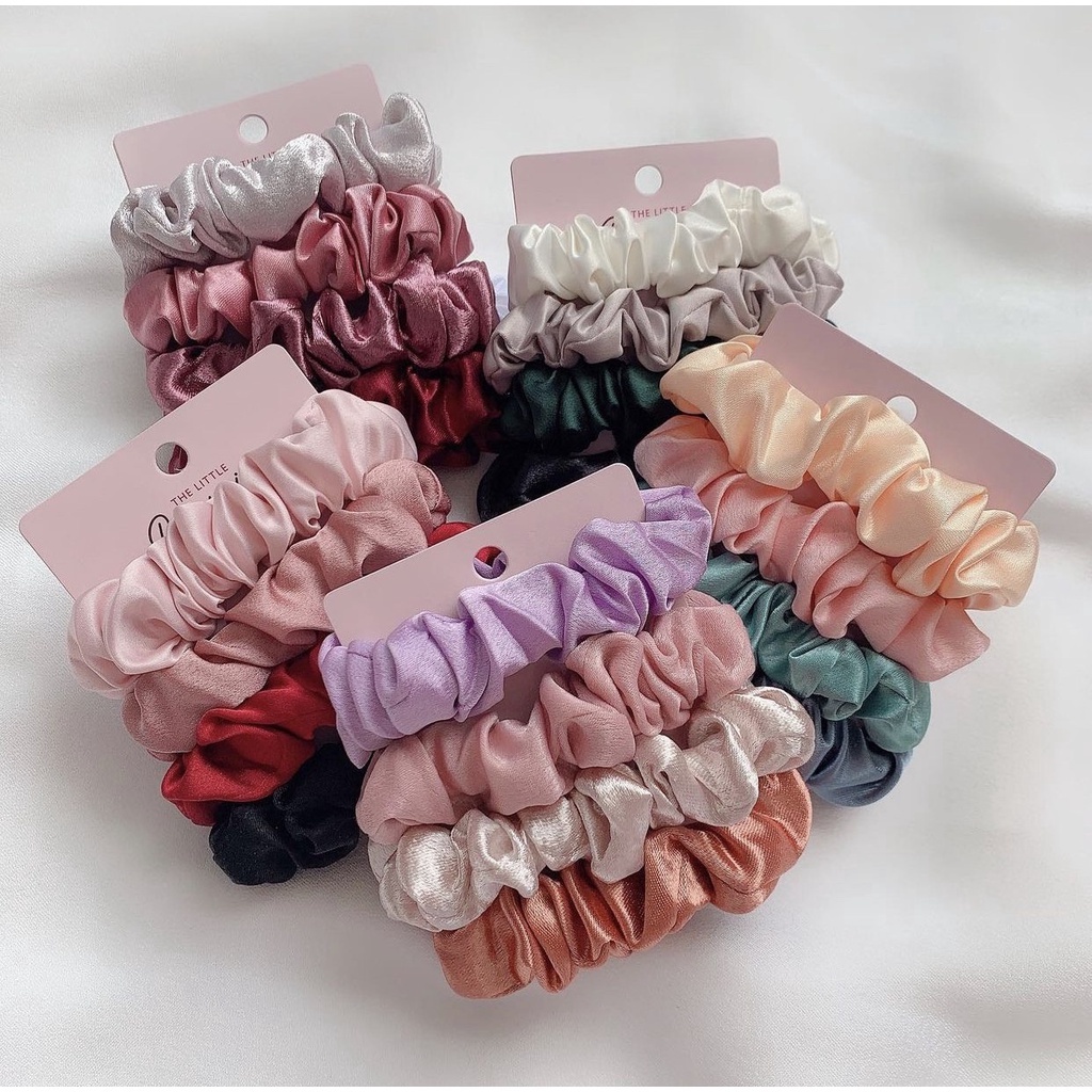 Mini Scrunchies đồng giá - MẪU NGẪU NHIÊN - Cột tóc vải hoa The little Bonwie