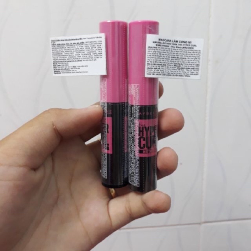 Mascara maybelline cong mi, lâu trôi Hyper Curl 4.5ml