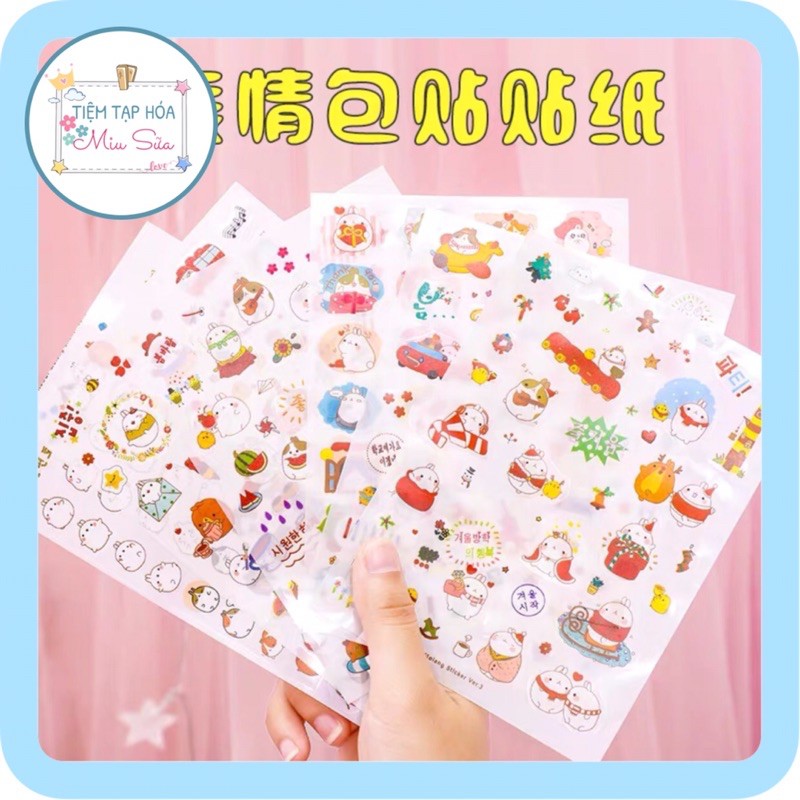 Sticker Molang mập ú cute dễ thương - MiuSua