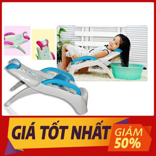 Ghế Gội Đầu Cho Bé Có Tay Vịn Nhựa Cao Cấp Việt Nhật - ghế tắm gội cho bé tiện lợi