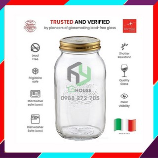 Hũ thủy tinh nắp vặn Quattro 1500ml
