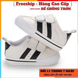 Giày tập đi em bé, Giày tập đi 2 sọc kiểu dáng thể thao, cưc chất,sang choảnh