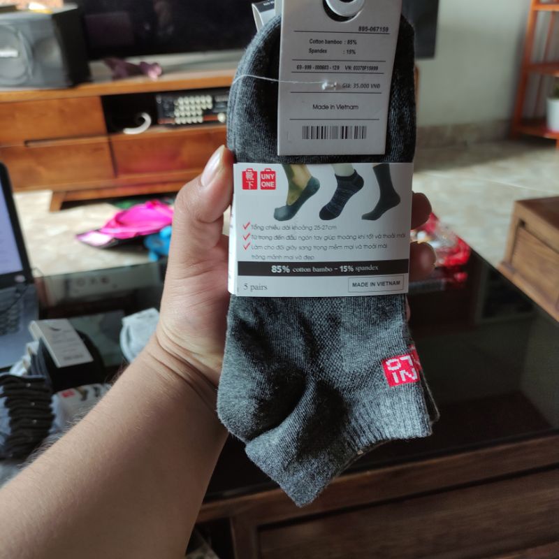 Combo 10 đôi tất vớ cổ ngắn cổ cao Uniqlo hàng xuất nhật giảm hôi chân - Hàng bao đẹp, giá tận xưởng
