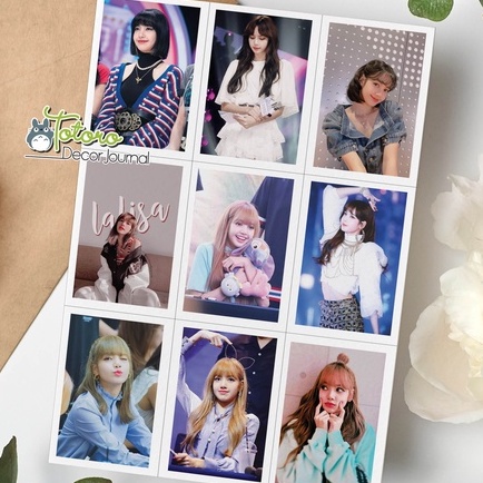 Hình dán Lisa Blackpink khổ a4 chưa cắt