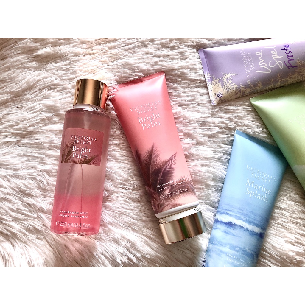 [FREESHIP EXTRA] - 🌹🌹BODY MIST - Xịt thơm Bright Palm Victoria's Secret 250ML 💥💥 | Thế Giới Skin Care