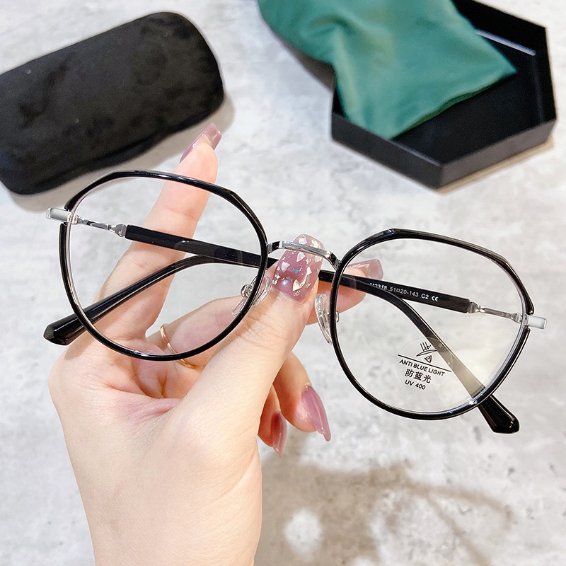 Mắt Kính Gọng Tròn Chống Ánh Sáng Xanh Thời Trang Cho Nam Nữjz2318 | BigBuy360 - bigbuy360.vn