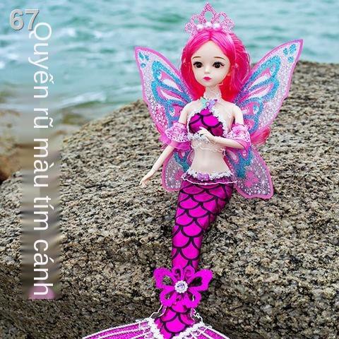 Nàng tiên cá Công chúa Little Demon Fairy Barbie búp bê trẻ em cô gái net người nổi tiếng làm bằng tay quà tặn