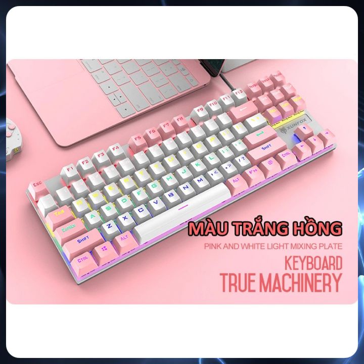 Bàn Phím Cơ Máy Tính K80 PRO Led RGB 10 Chế Độ Khác Nhau, Bàn Phím Chơi Game Dùng Văn Phòng Cực Đã