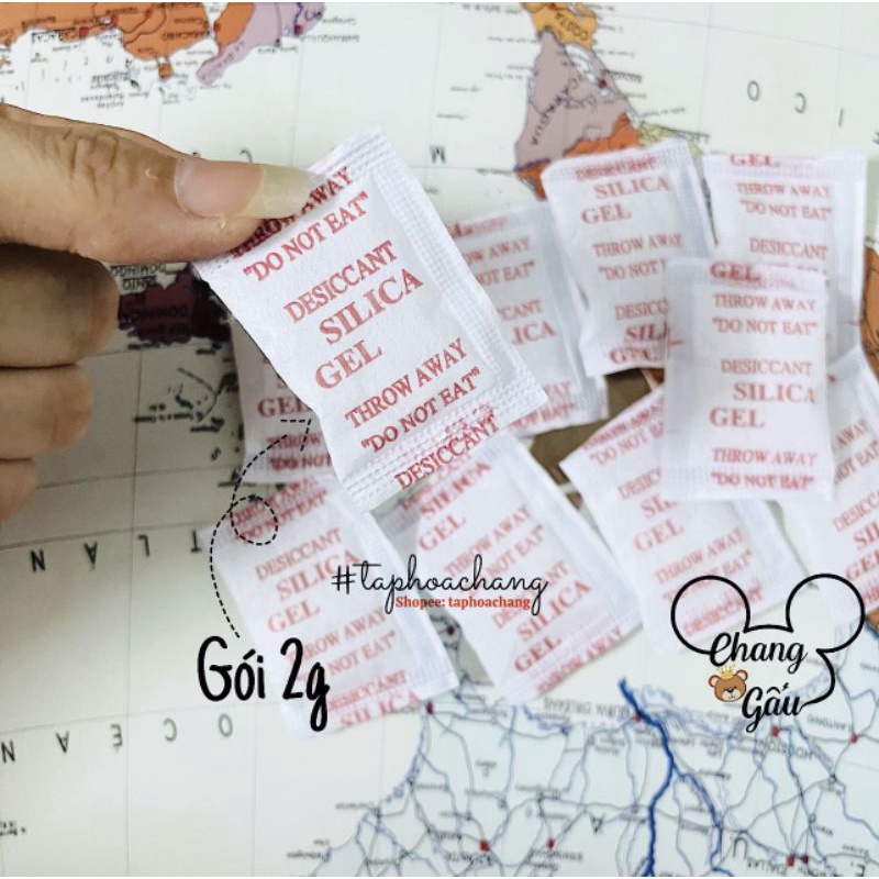 10 gói hút ẩm 2g/gói bảo quản sách truyện, đồ dùng