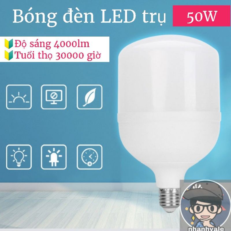 Bóng đèn LED trụ 50W CL007 siêu sáng siêu bền