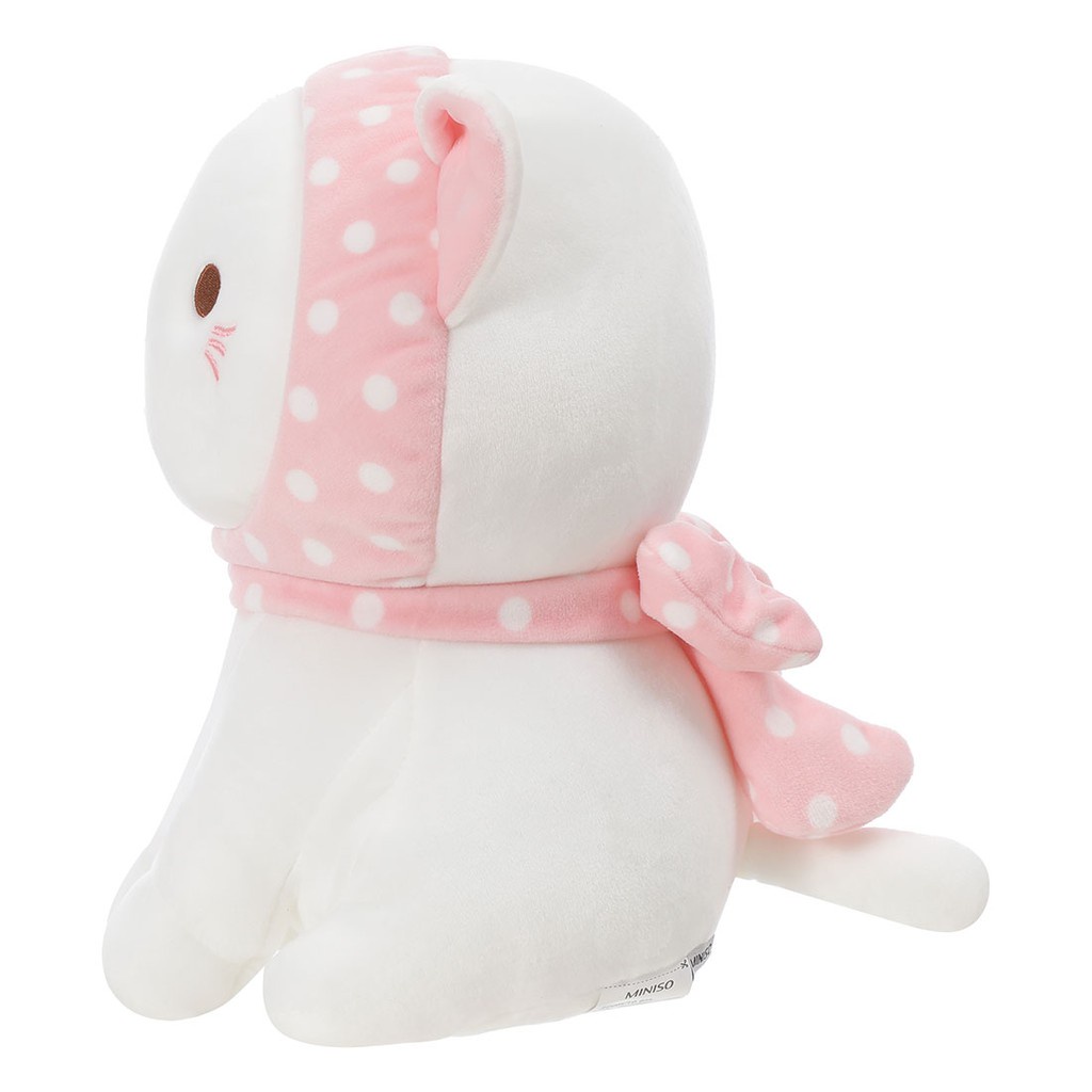 Đồ chơi Mèo nhồi bông MINISO Dễ thương Bowknot Kitten Quà tặng 10,6 inch