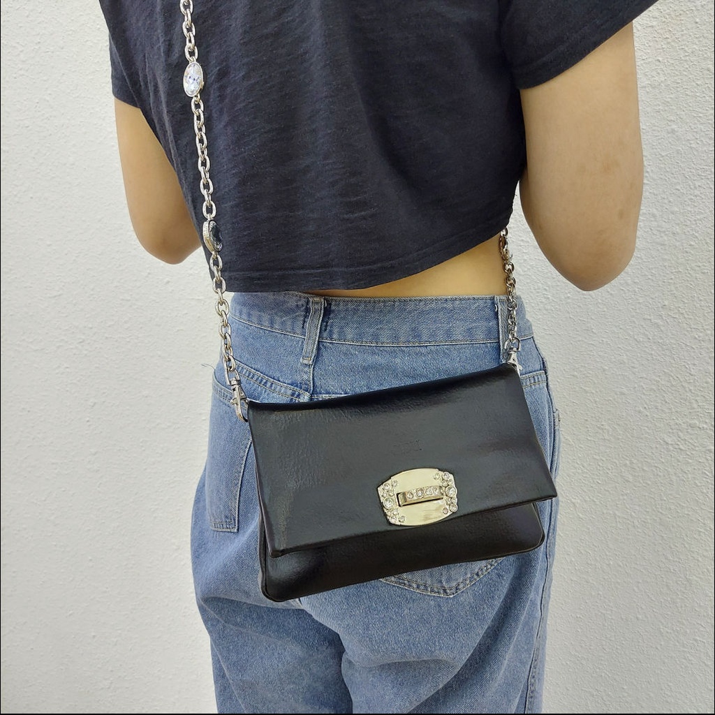 Túi Đeo Chéo Da Mềm Khóa Đính Đá Thời Trang Cidu CD56