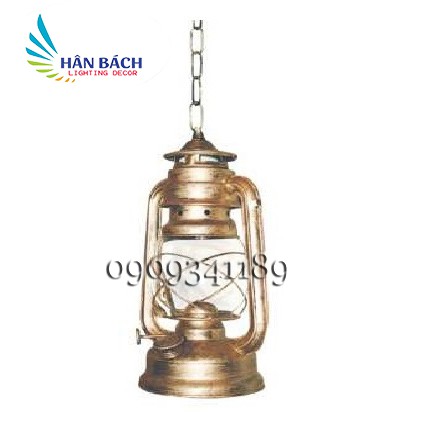 Đèn trang trí thả trần ngoài trời đèn dầu bão tặng bóng đèn led HBVNT990