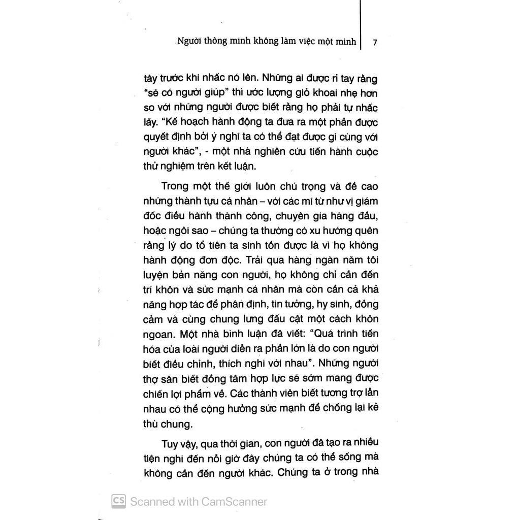 Sách Người Thông Minh Không Làm Việc Một Mình (Tái Bản 2018)