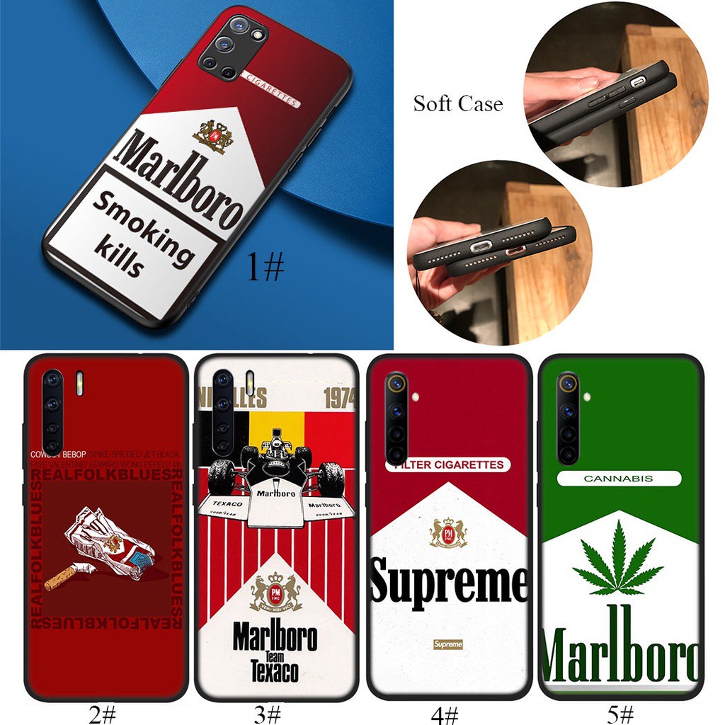 Ốp Điện Thoại Silicon Dẻo Họa Tiết Logo Marlboro Cho Realme 7 Pro 7i A5 Q X50 Xt X2 X Lite 92lo