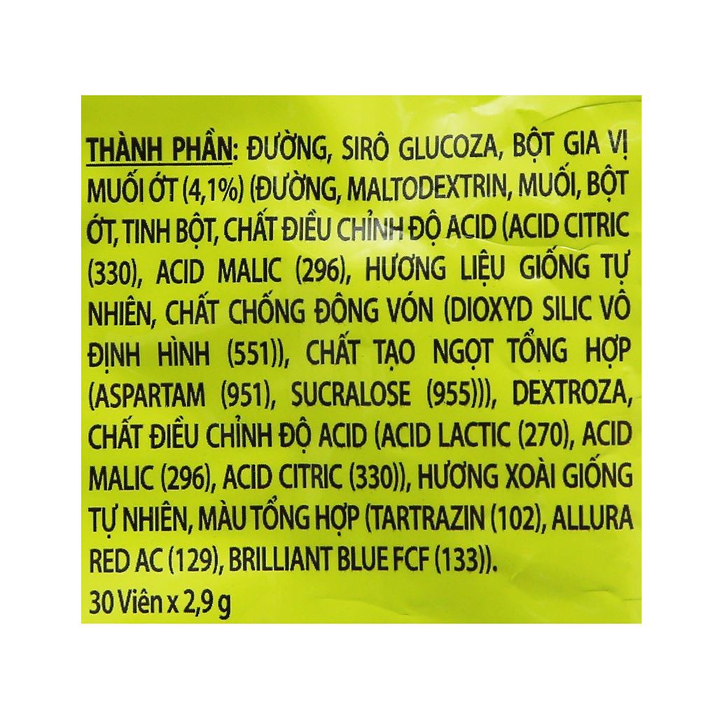 Kẹo Ngậm Hương Xoài Nhân Muối Ớt Alpenliebe