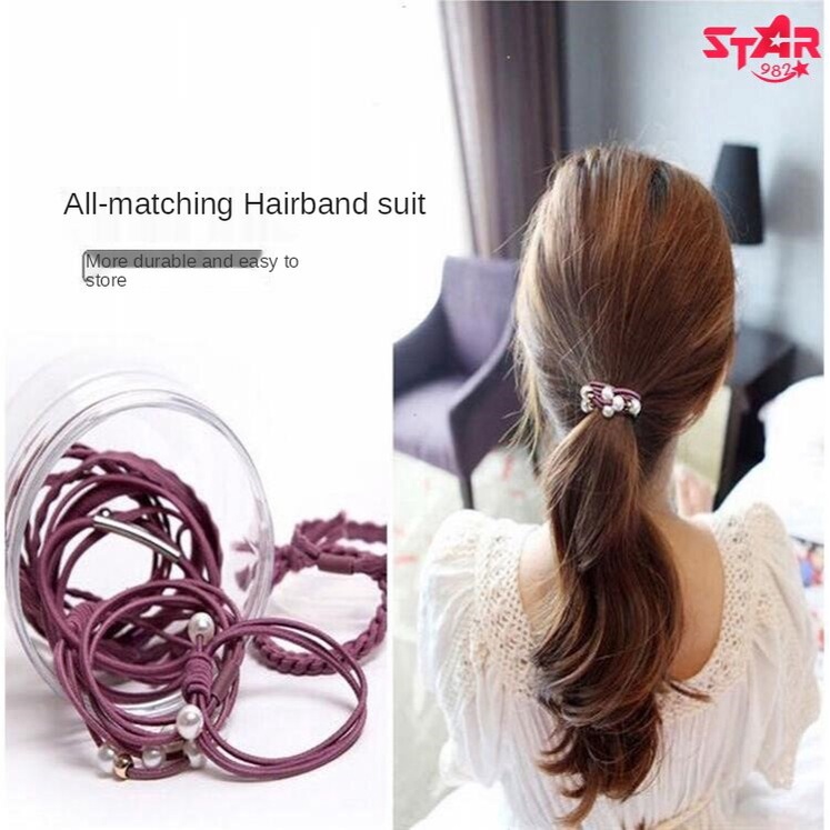 Dây buộc tóc cao su thiết kế đơn giản kiểu dáng dễ thương