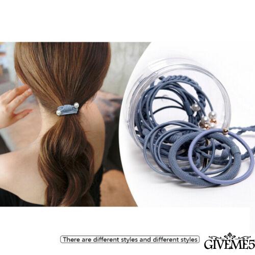 Set 12 dây thun buộc tóc nhiều màu sắc xinh xắn dành cho nữ